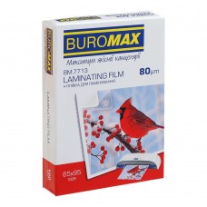 Плівка для ламінування, 80мкм, 65x95мм, глянцева, по 100 шт.в упаковці