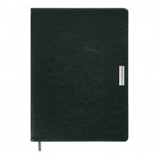 Щоденник недатований SALERNO,L2U, А4, 288 стор., зелений, штучна шкіра