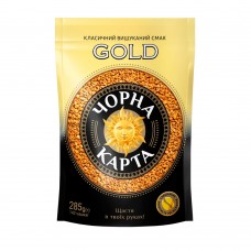 Кофе растворимый Черная Карта Gold, пакет 285г *10 (8718)