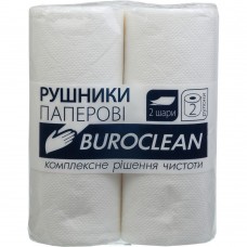 Рушники целюлозні "Buroclean", 2 рулони, білі