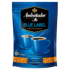 Кава розчинна Ambassador Blue Label, пакет 60г*30