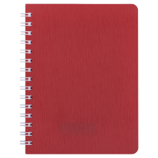 Зошит для нотаток BARK, А6, 60 арк., клітинка, пластикова обкладинка, червоний