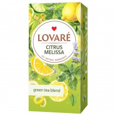 Чай зелёный 1.5г*24, пакет, "Citrus Melissa", LOVARE