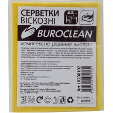 Салфетки вискозные Buroclean 30х38, 3 шт / уп