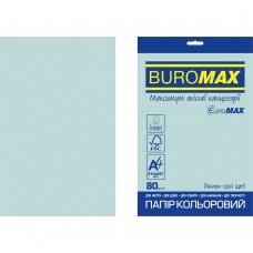 Бумага цветная PASTEL, EUROMAX, голубая, 20 л., А4, 80 г/м²