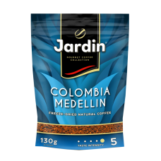 Кофе растворимый JARDIN "Colombia Medellin" 130г, эконом упаковка сублимированый