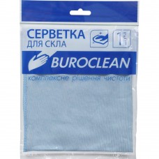 Салфетка микрофибра для стекла и зеркал Buroclean 30х30