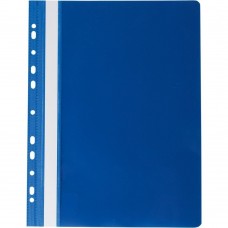 Папка-швидкозшивач з механізмом "вусики", PROFESSIONAL, А4, 150/180 мкм, з перфорацією, темно-синя