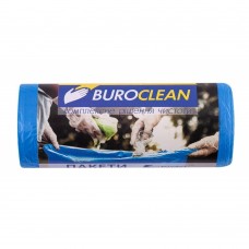 Пакети для сміття 35л/30 шт, сині, 500х600мм, 8мкм, ПНТ (HDPE), BuroClean EuroStandart