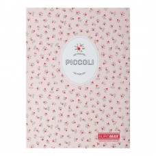Записная книжка PICCOLI, А5, 80 л., клетка, интегральная обложка, светло-розовая