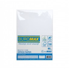Бумага офисная, EUROMAX, А4, 80г/м2, 100 листов