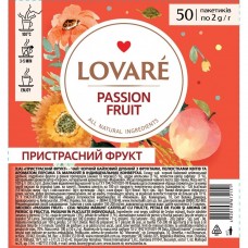 Чай чёрный 2г*50, пакет, "Страстный фрукт", LOVARE