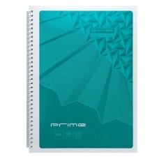 Зошит для нотаток PRIME, А4, 96 арк., клітинка, картонна обкладинка, бірюзовий