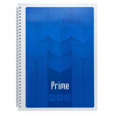 Тетрадь для записей PRIME, А4, 96 л., клетка, картонная обложка, синяя