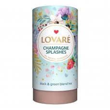 Чай бленд чорного та зеленого 80г, лист, "Shampagne splashes", LOVARE