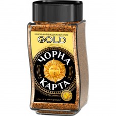 Кофе растворимый Черная Карта Gold, сткл.б. 190г *6 (8718)