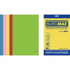 Набір кольорового паперу INTENSIVE, EUROMAX, 5 кол., 20 арк., А4, 80 г/м²