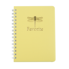 Зошит для нотаток FAVOURITE, PASTEL, А6, 80 арк., клітинка, пласт. обкладинка, жовтий