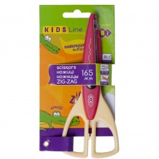 Ножиці "Зіг-Заг" 165мм, рожеві, KIDS Line