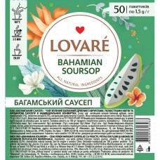 Чай зелёный 1.5г*50, пакет, "Багамский саусеп", LOVARE