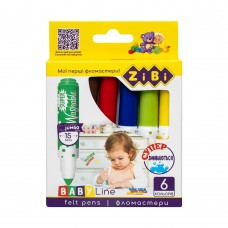 Фломастеры, 6 цв., SUPERWASHABLE, SUPER JUMBO, BABY Line