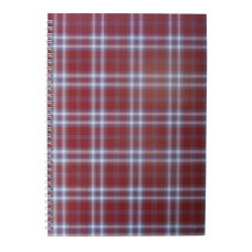 Зошит для нотаток SHOTLANDKA, А4, 48 арк., клітинка, картонна обкладинка, бордовий