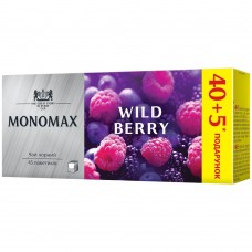 Чай чёрный 1.5г*45, пакет, WILD BERRY, МОNОМАХ