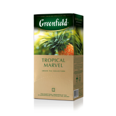 Чай зеленый 1.5г*25*10, пакет, "Tropical Marvel", GREENFIELD