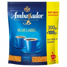 Кава розчинна Ambassador Blue Label, пакет 400*10