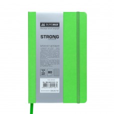 Блокнот діловий STRONG, L2U, 125x195 мм, 80 арк., клітинка, салатовий, шт.шкіра