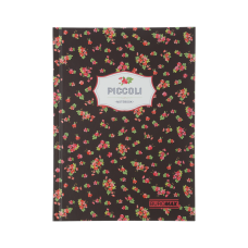 Записна книжка PICCOLI, А-5, 80 арк., кл., інт. обкл., мат. лам.+лак, коричневий