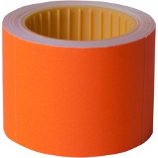 Ценник 50x40 мм, (100 шт, 4 м), прямоугольный, внешняя намотка, оранжевый