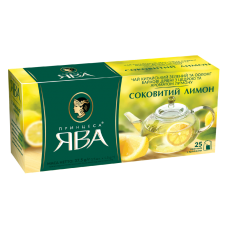 Чай зелений 1.5г*25 пакет, "Соковитий лимон", ПРИНЦЕСА ЯВА