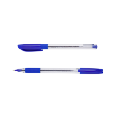 Ручка масляна SLIDE GRIP, 0,5 мм, гум. грип, тригр. корпус, сині чорнила