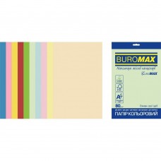 Набір кольорового паперу PASTEL+INTENSIVE, EUROMAX, 10 кол., 50 арк., А4, 80 г/м²
