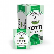 Чай зелений TOTTI Tea «Смарагдовий лист», пакетований, 2г*25*32
