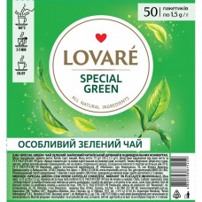 Чай зелений 1.5г*50, пакет, "Special green", LOVARE