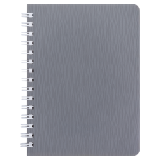Зошит для нотаток BARK, А6, 60 арк., клітинка, пластикова обкладинка, сірий