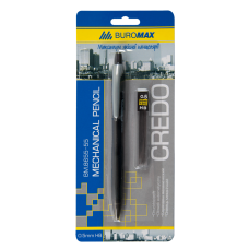 Олівець механічний CREDO та змінні стрижні в карт.блістері, 0,5 мм, пласт.корпус