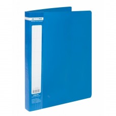 Папка пластиковая с 60 файлами, JOBMAX, А4, синяя