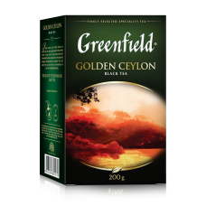 Чай чёрный 200г, лист, "Golden Ceylon", GREENFIELD