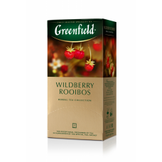 Чай трав'яний ройбош 1.5г*25*10, пакет, "Wildberry Rooibus", GREENFIELD