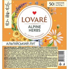 Чай травяной 1.5г*50, пакет, "Alpine herbs", LOVARE