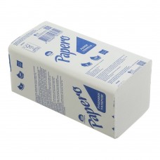 Рушники паперові целюлозні V-подібні 21х22 см, 150 листів, 2-х шар., білий PAPERO