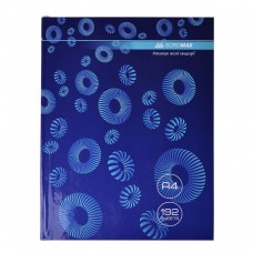 Книга канцелярская MODEST, А4, 192 л., клетка, офсет, твердая ламинированая обложка, синяя