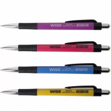 Ручка шариковая автоматическая WISE, 0,7 мм, пласт.корпус, синие чернила