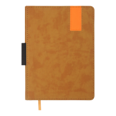 Щоденник недатований VERONA, A5, св.коричневий, шт. шкіра/поролон