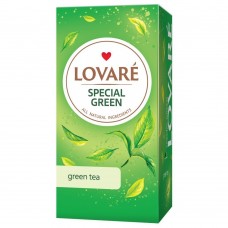 Чай зелёный 1.5г*24, пакет, "Special green", LOVARE