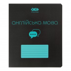 Тетрадь ученическая общая BLACK, 48л., клетка, английская, структ.лак, KIDS LINE