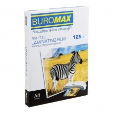 Плівка для ламінування, 125 мкм, A4 (216x303мм), глянцева, по 100 шт.в упаковці